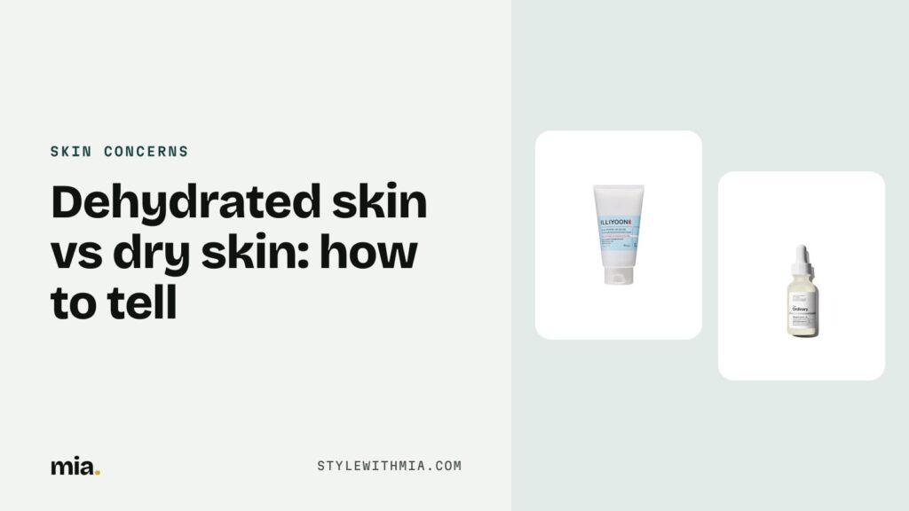A rich ceramide cream for dry skin and a hyaluronic acid serum for dehydrated skin
