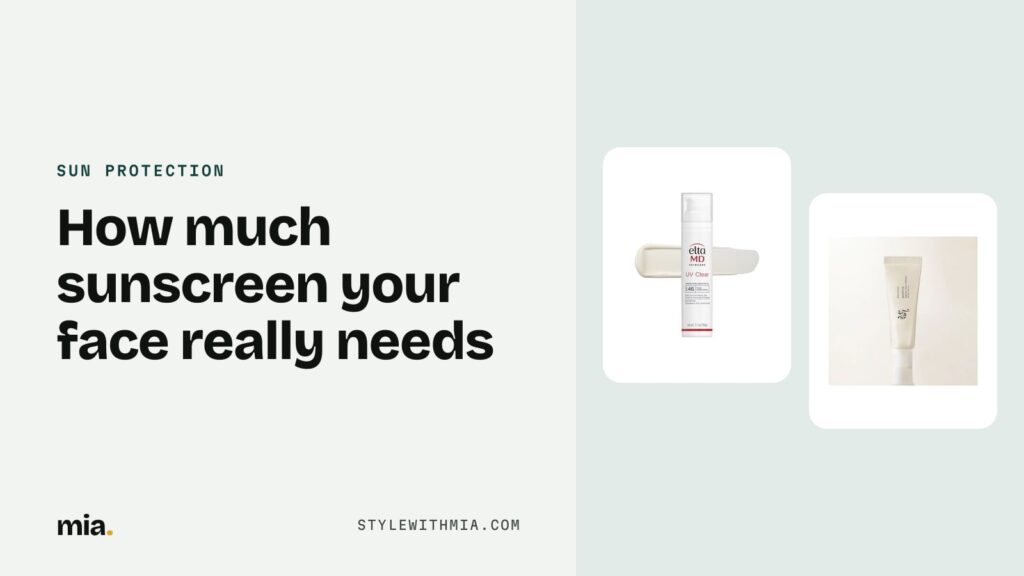 Two facial sunscreens for different skin types
