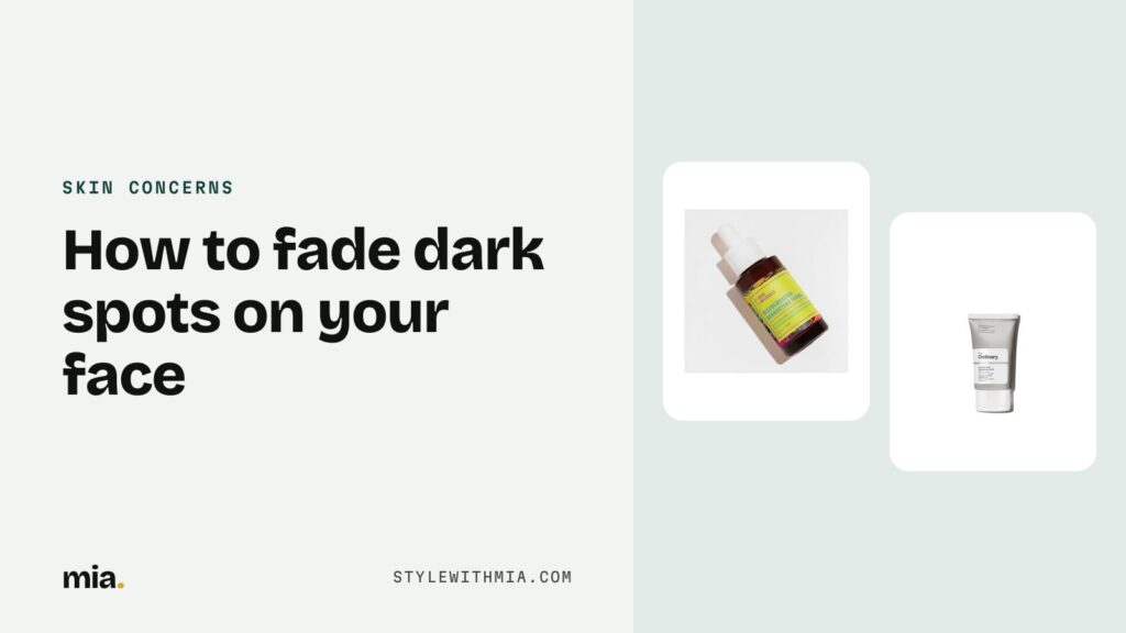 A tranexamic acid serum and an azelaic acid treatment for dark spots